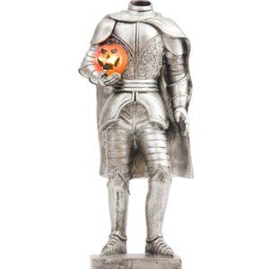 🎃 Halloween MARTHA STEWART 15in Led Headless Soldier Holding Pumpkin Decor